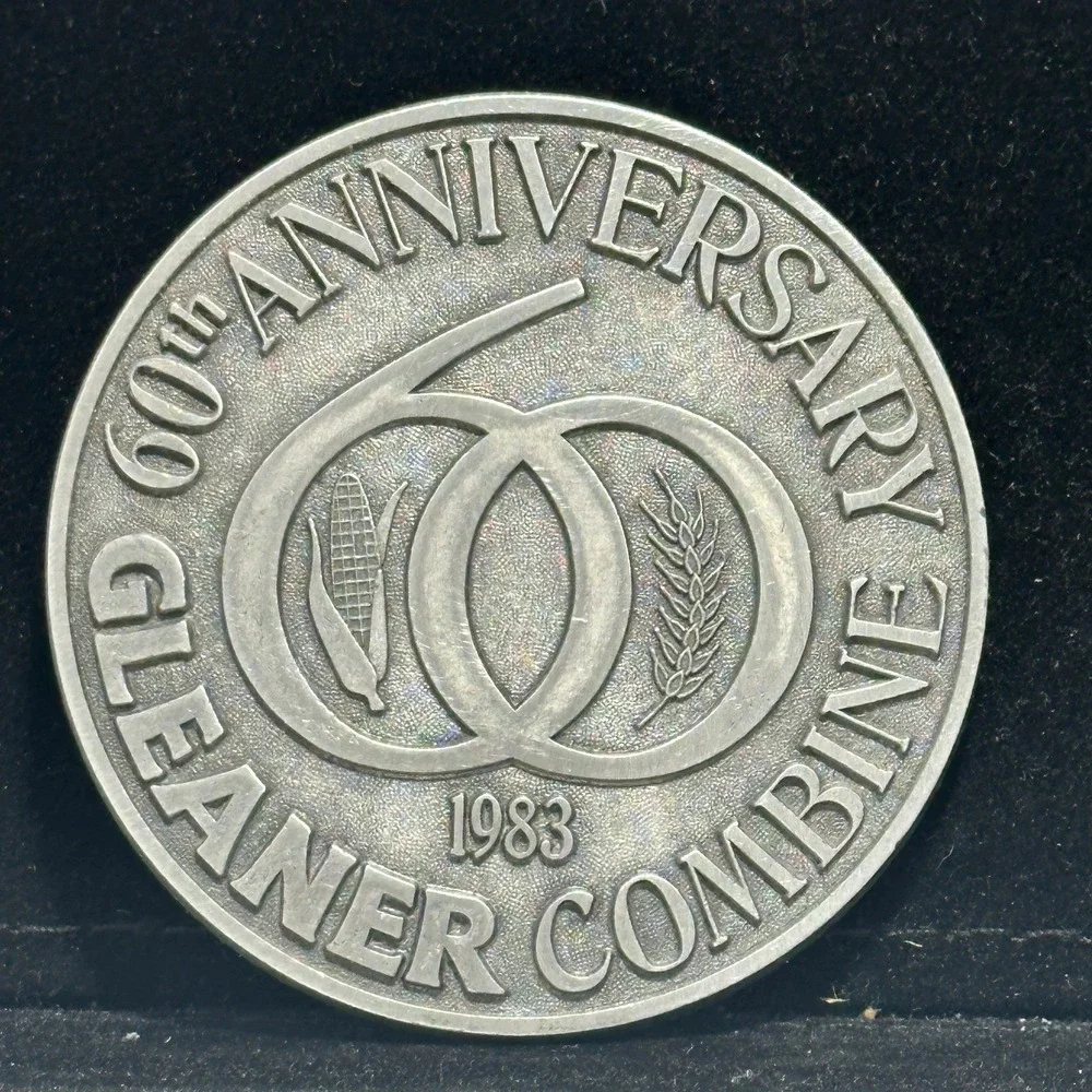 Vintage 1983 Gleaner Combine 60th Anniversary Farm Commemorative Belt Buckle